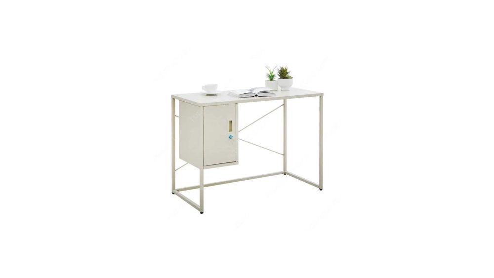 Informa Lynd Metal Office Desk - Beige